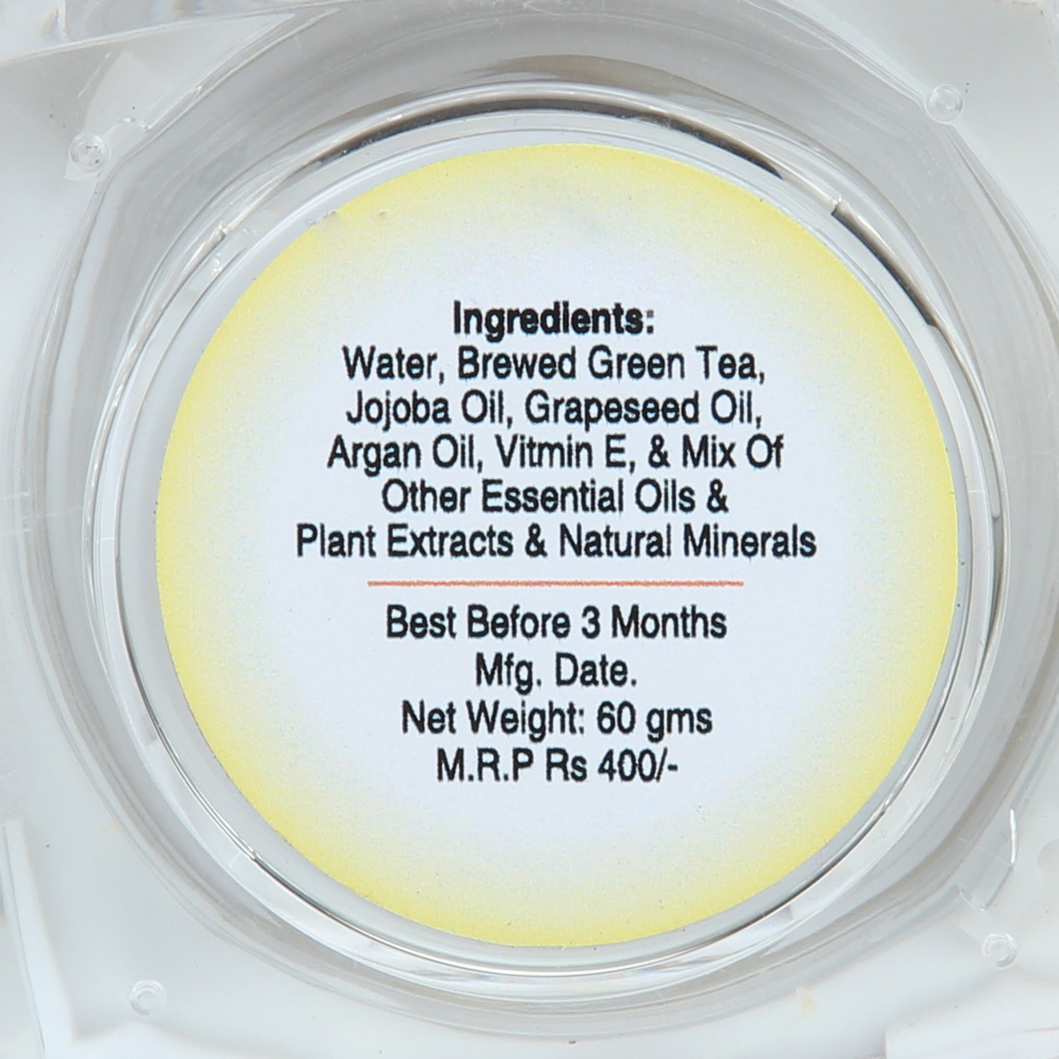 Green Tea Moisturizer Cum Sunscreen Spf